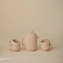 Ensemble de jeu thé en silicone shifting sand (4 pièces)