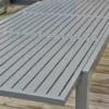 Ensemble repas de jardin 6 places aluminium - gris anthracite