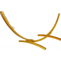 Ensemble support bois avec hamac simple marine