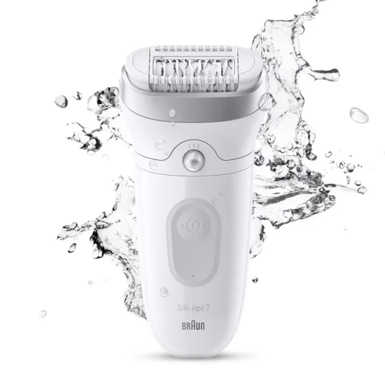 Epilateur rechargeable blanc braun silkepil7011