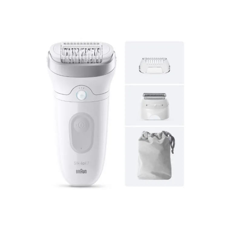 Epilateur rechargeable blanc braun silkepil7011