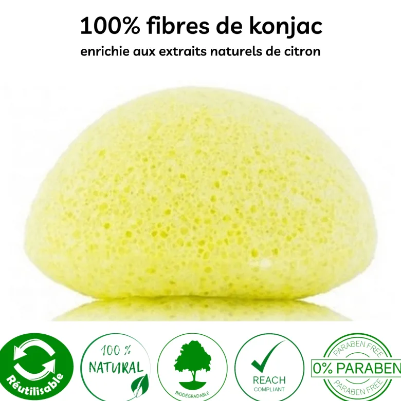 Eponge konjac au citron