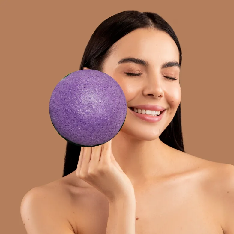 Eponge konjac à la lavande