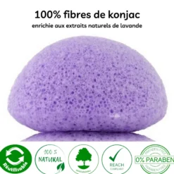 Eponge konjac à la lavande