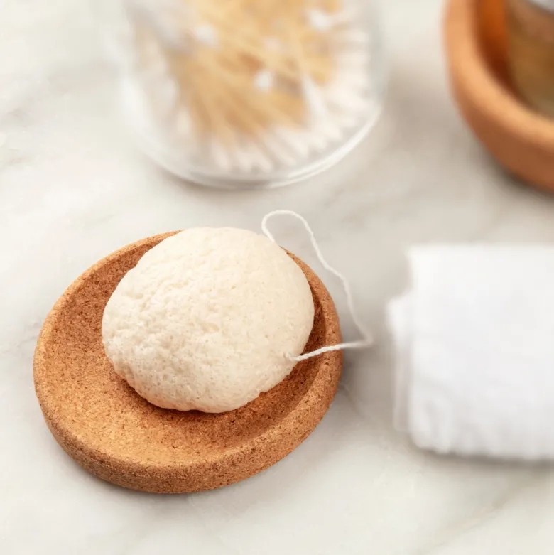 Eponge konjac spéciale yeux nature