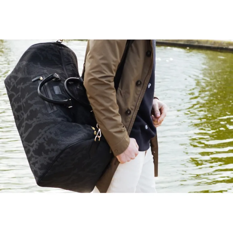 E2r sac de voyage toile et cuir style italien original riccardo