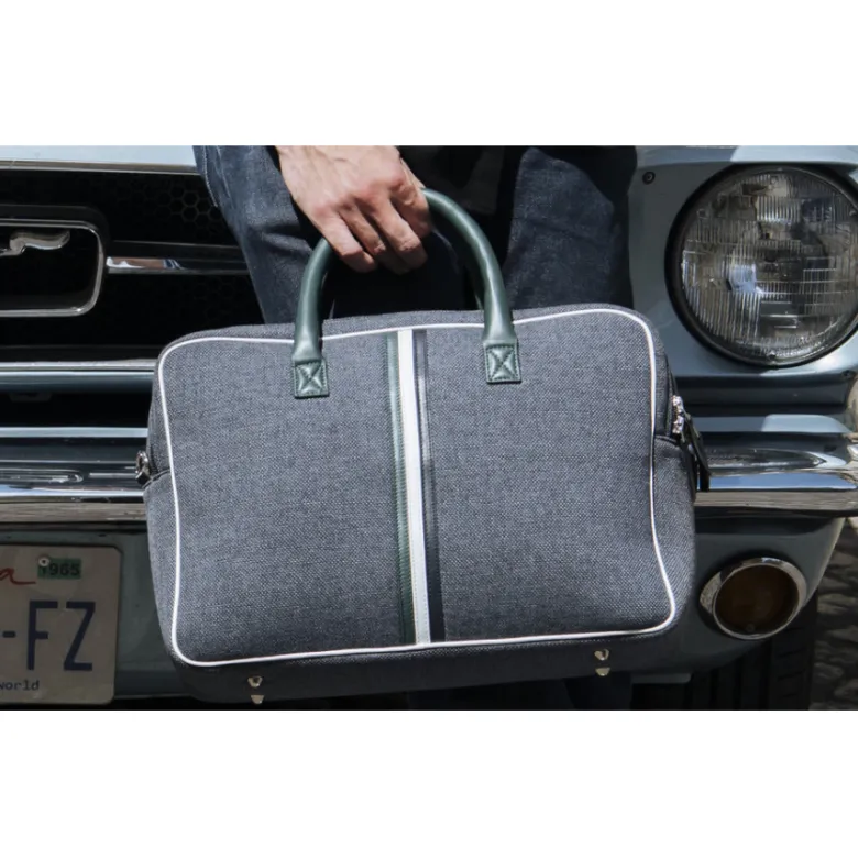 E2r sac ordinateur 15 pouces homme écolo tissu et cuir william