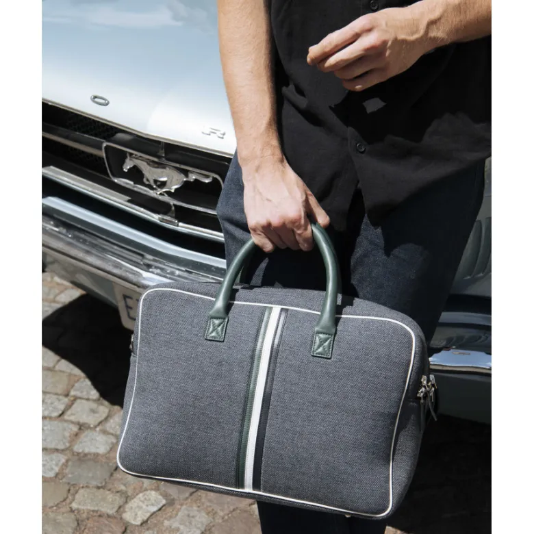 E2r sac ordinateur 15 pouces homme écolo tissu et cuir william