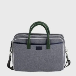 E2r sac ordinateur 15 pouces homme écolo tissu et cuir william