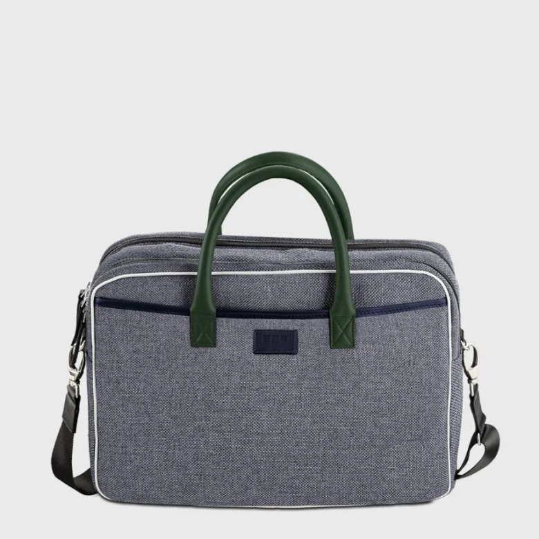 E2r sac ordinateur 15 pouces homme écolo tissu et cuir william