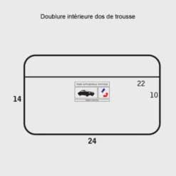 E2r trousse de toilette homme en tissu et cuir gris et vert bobby