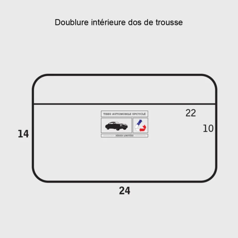 E2r trousse de toilette homme en tissu et cuir gris et vert bobby