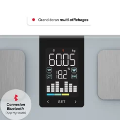 Evo fit - pèse personne connecté ou autonome - impédancemètre avec écran couleur
