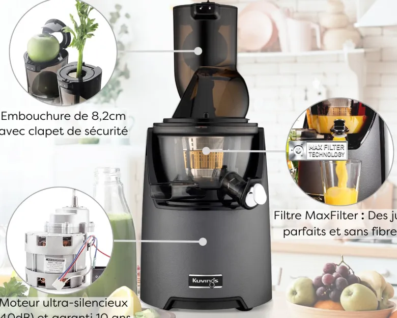 Extracteur de jus evo820s - anthracite - kuvings