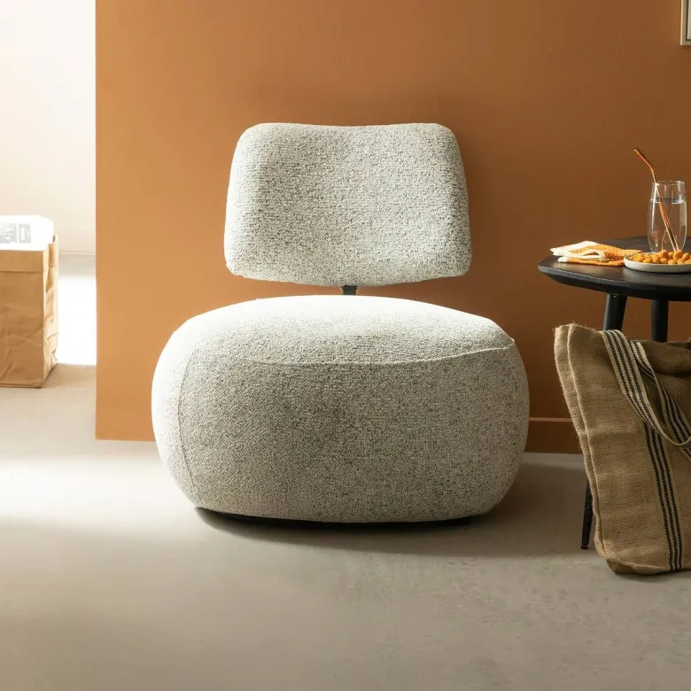 Fauteuil avec dossier gris