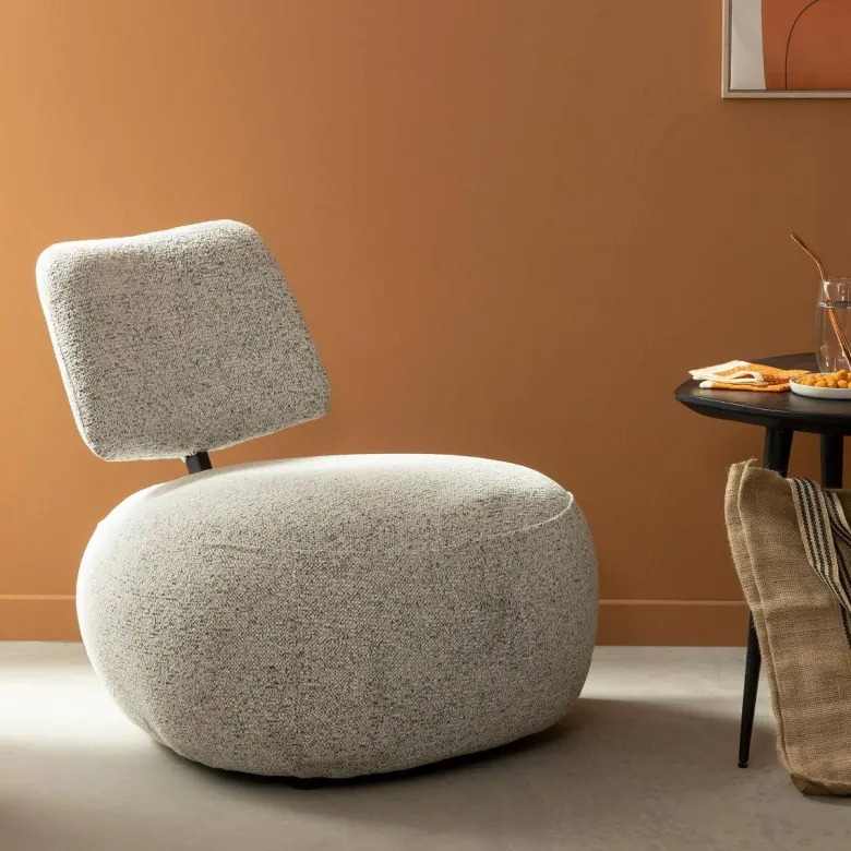 Fauteuil avec dossier gris