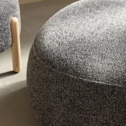 Fauteuil avec dossier gris foncé