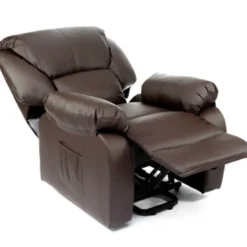 Fauteuil de relaxation massant Marron