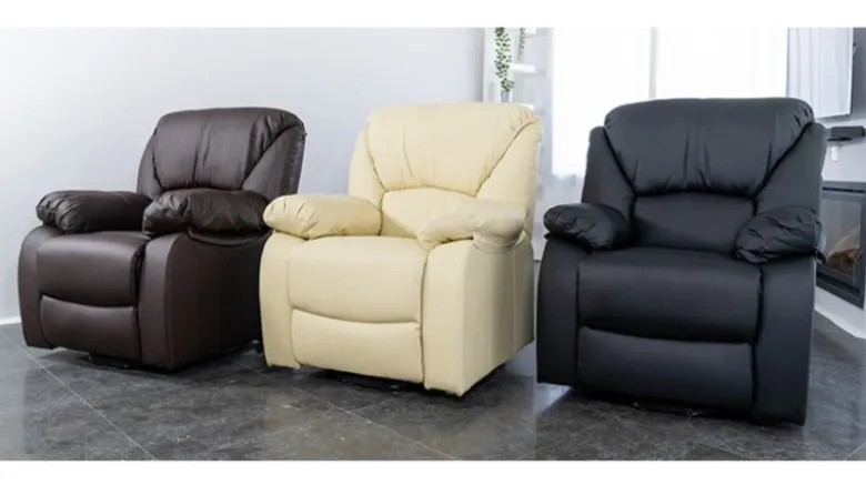 Fauteuil de relaxation massant Marron