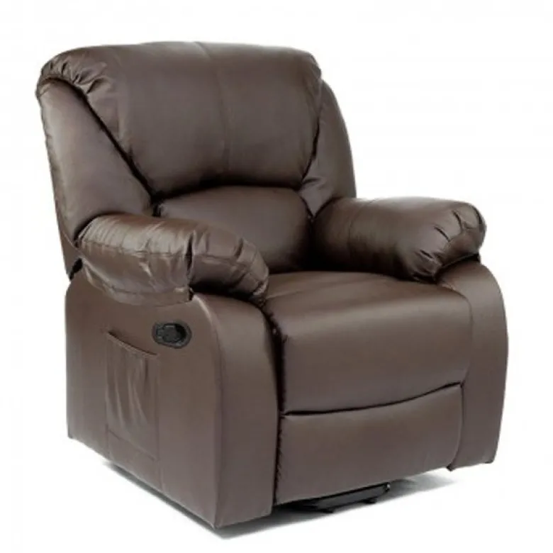 Fauteuil de relaxation massant Marron