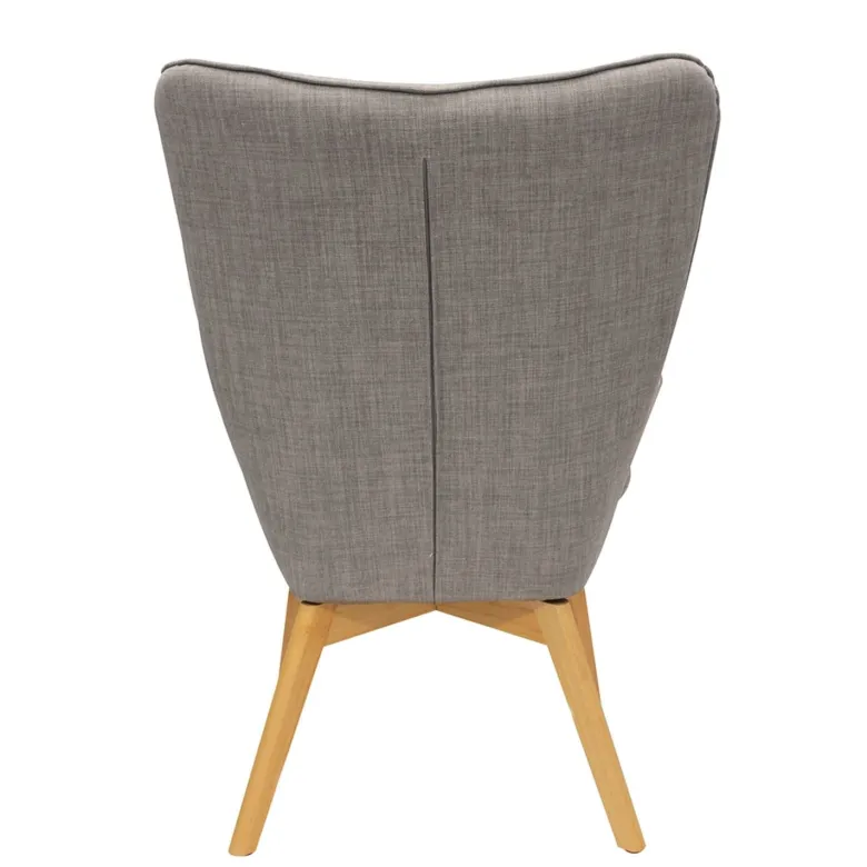 Fauteuil de salon scandi helsinki - gris