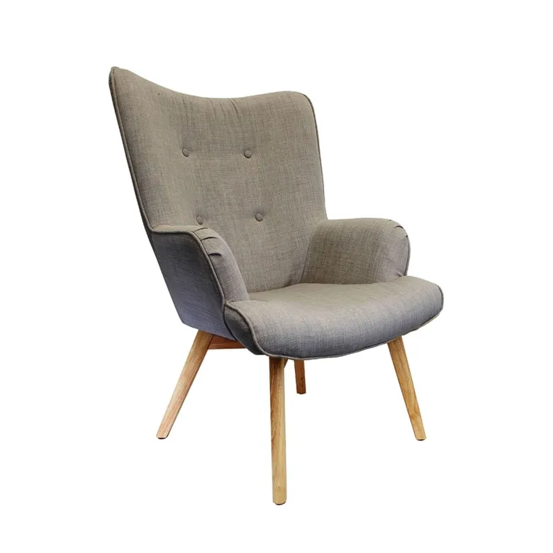 Fauteuil de salon scandi helsinki - gris