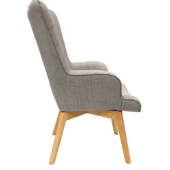 Fauteuil de salon scandi helsinki - gris