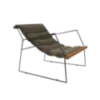 Fauteuil design, assise suspendue