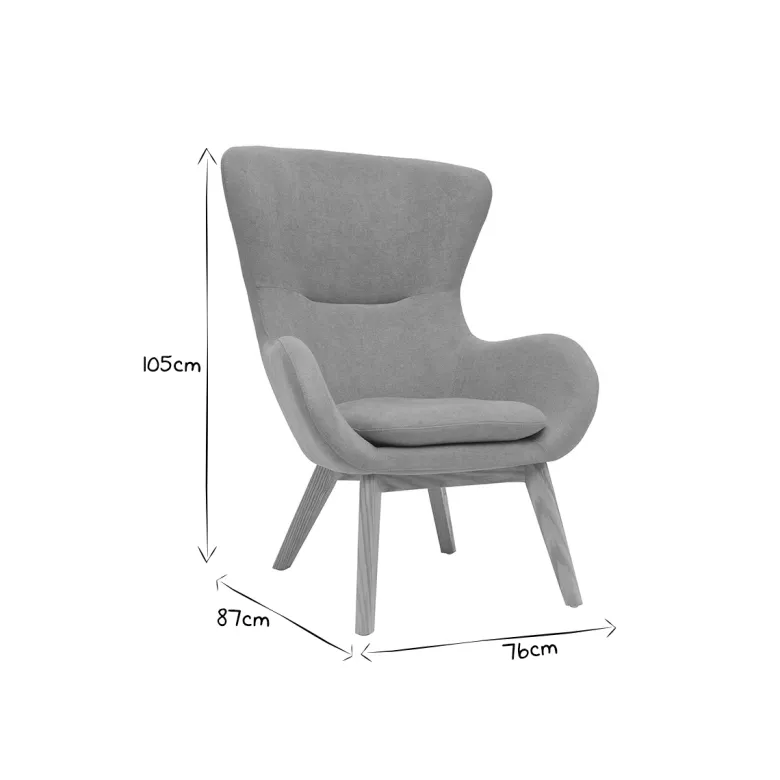 Fauteuil en tissu effet velours jaune moutarde et bois eskua