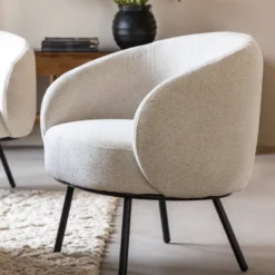 Fauteuil en tissu kanoa