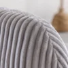 Fauteuil en velours gris