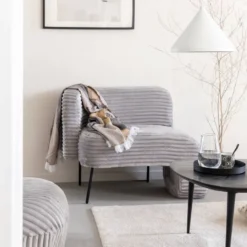 Fauteuil en velours soléa