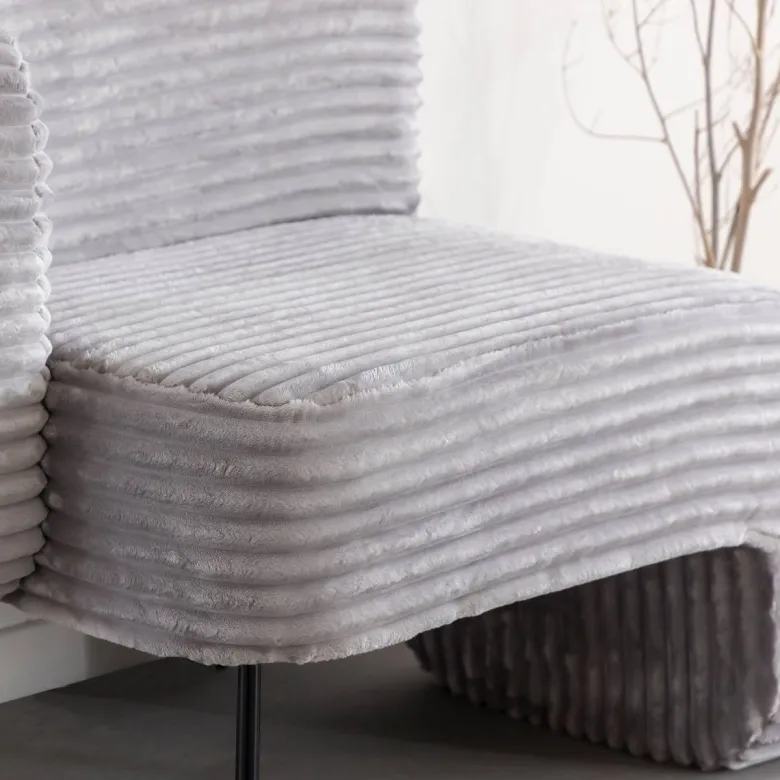 Fauteuil en velours soléa
