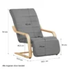Fauteuil homestyle4u gris
