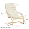 Fauteuil inclinable en beige clair