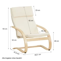 Fauteuil inclinable en beige clair