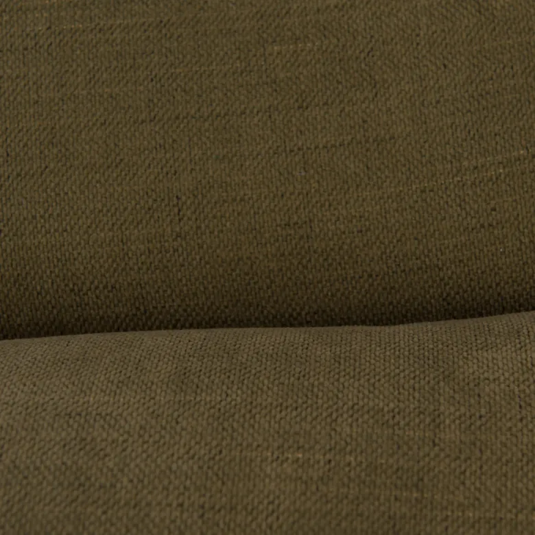 Fauteuil kaki avec piètement noiro Kaki