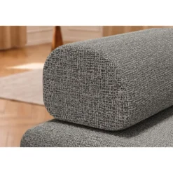 Fauteuil modulable et convertible - tissu tweed Gris