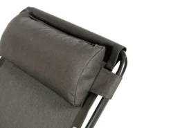 2 fauteuils de jardin relax silos gris anthracite - hespéride