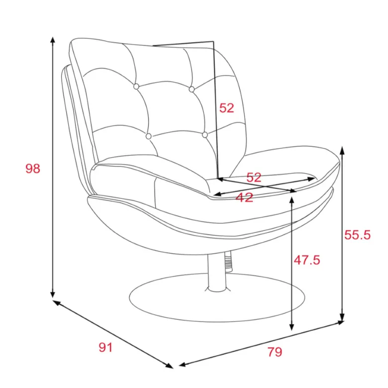 Fauteuil taupe avec piètement noir Taupe