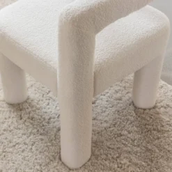 Fauteuil tissu bouclette
