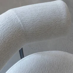 Fauteuil tissu bouclette