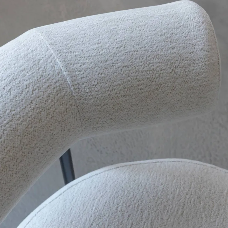 Fauteuil tissu bouclette