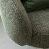 Fauteuil tissu vert