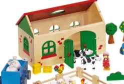 Ferme en bois jouet goki