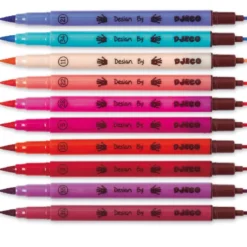 10 feutres pinceaux +6y les couleurs