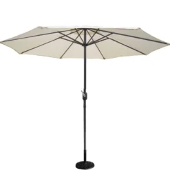Figari parasol ecru droit rond 27 x 27 m