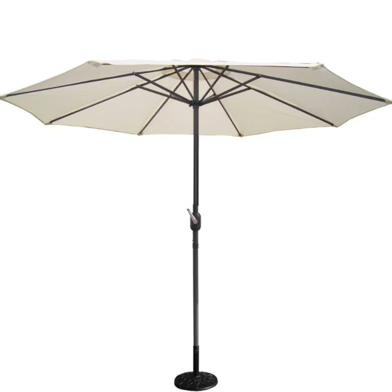 Figari parasol ecru droit rond 27 x 27 m