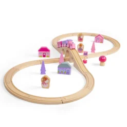 Figurine féerique de huit trains