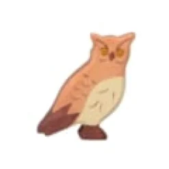 Figurine holztiger hibou 6 cm
